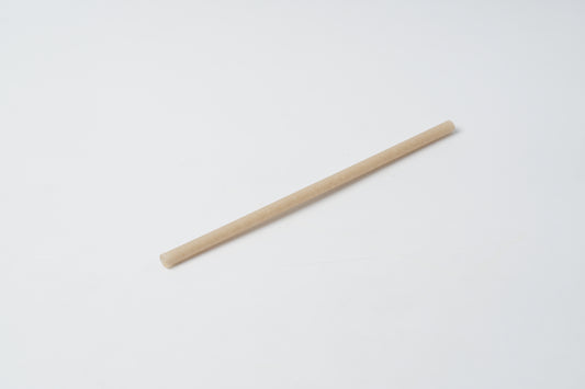 Straw Rice 8×200mm Flat Cut White Paper Wrapped