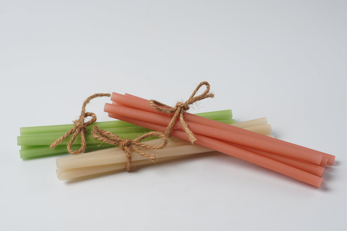 Straw Rice 6×200mm Flat Cut Mix Paper Wrapped