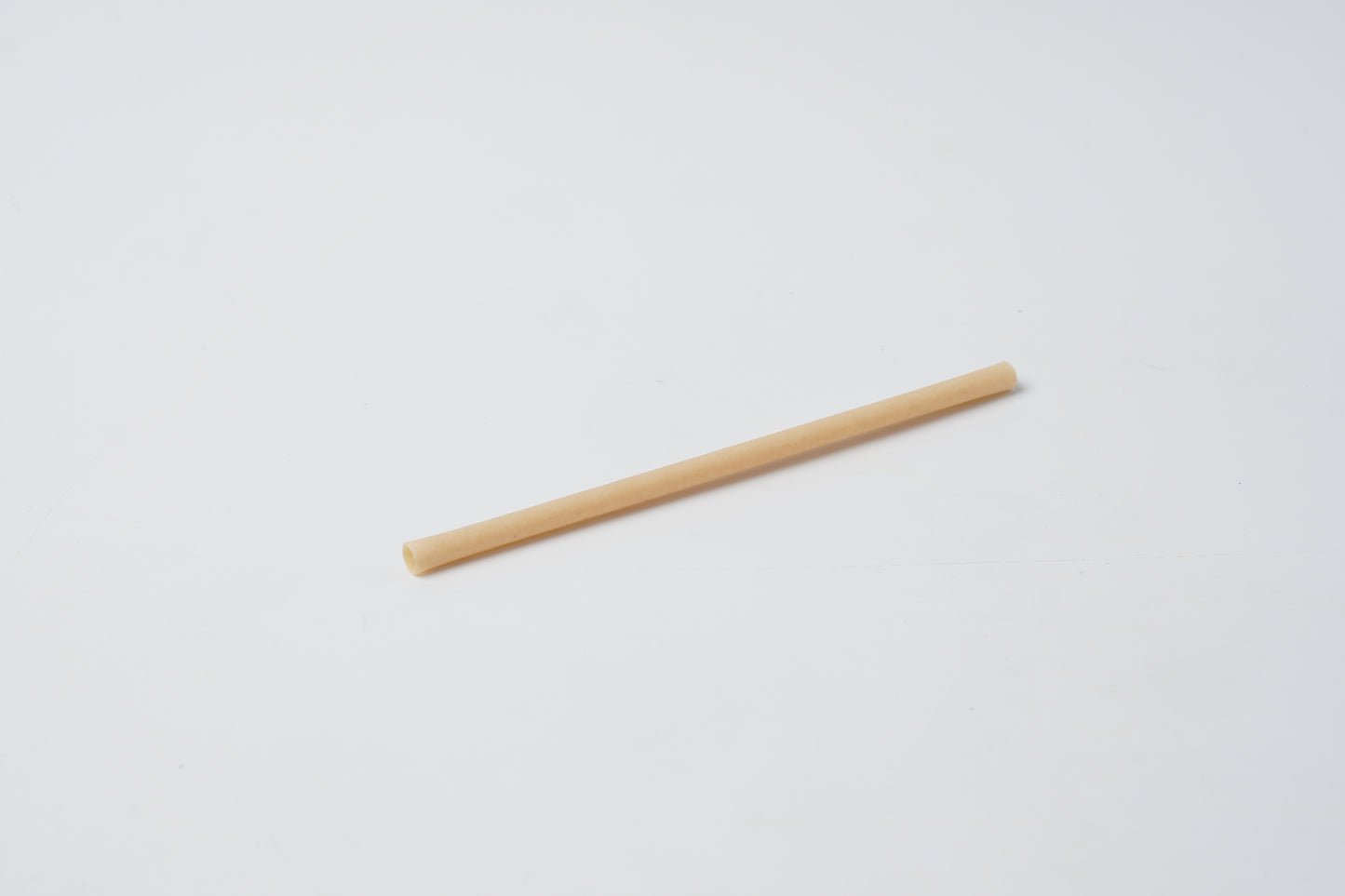 Straw Sugarcane 12×210mm Flat Cut Natural Paper UnWrapped