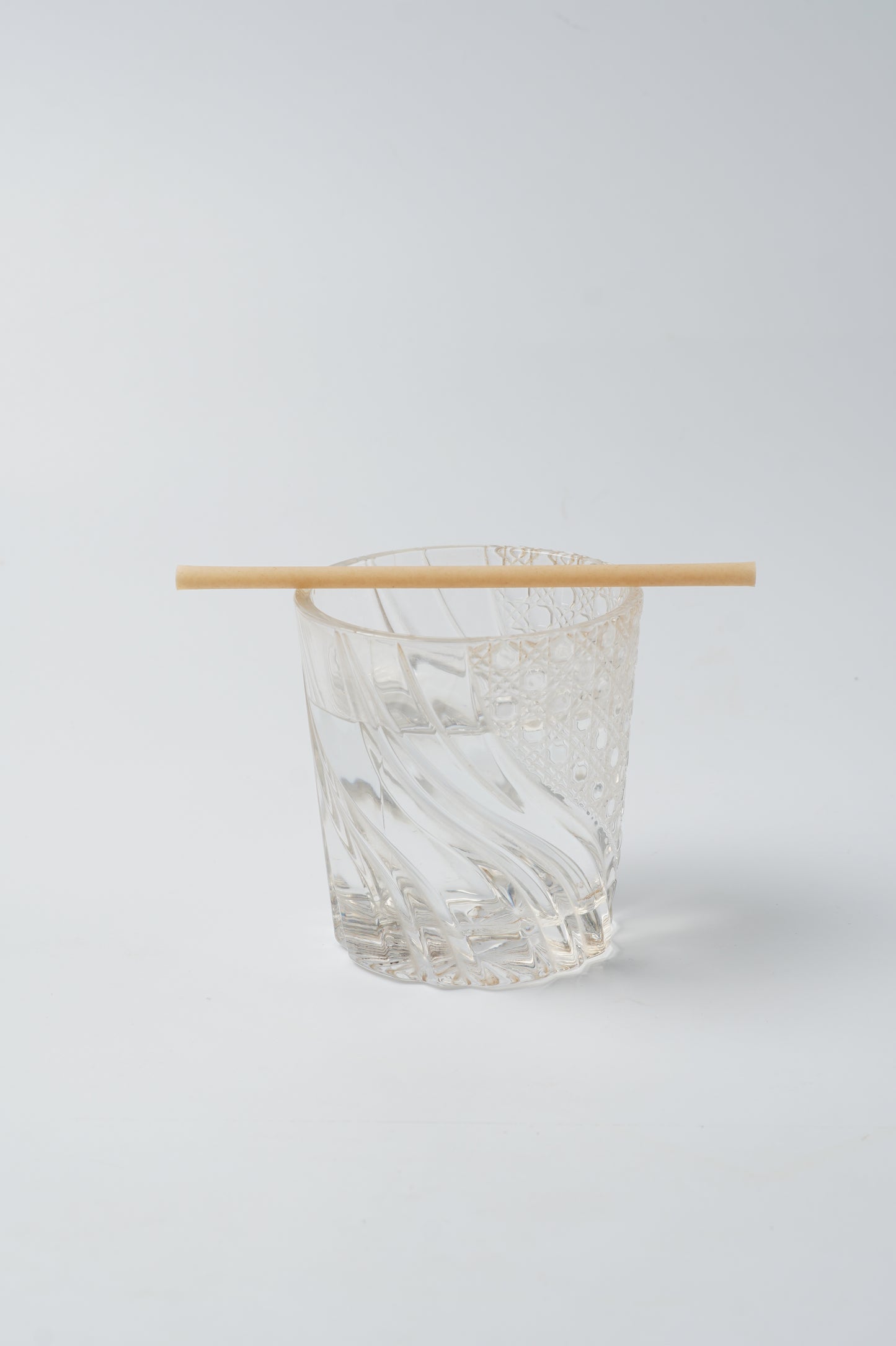 Straw Sugarcane 12×210mm Flat Cut Natural Paper UnWrapped