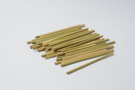 Straw Grass 6×120mm Flat Cut Natural Paper Wrapped